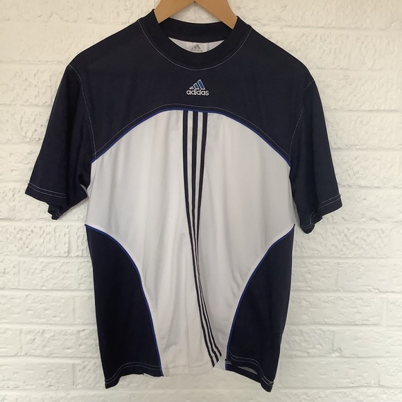Adidas T Shirt - Size L - Blue Mix - P2P 22” - Picture 4 of 8